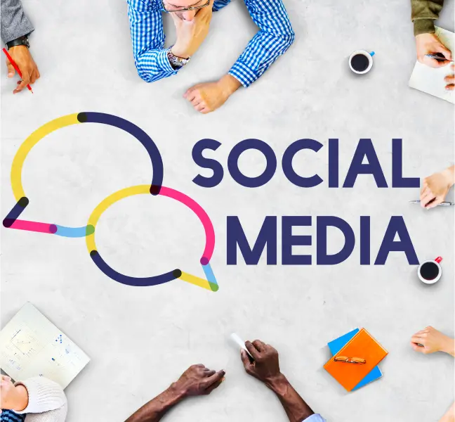 people-laying-on-floor-working-with-social-media-spelled-out