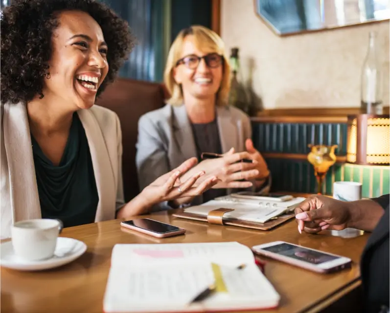 people-meeting-and-laughing people meeting and laughing